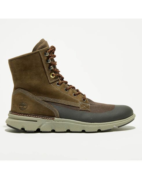 Boots en Cuir & Textile Eagle Bay marron/vert